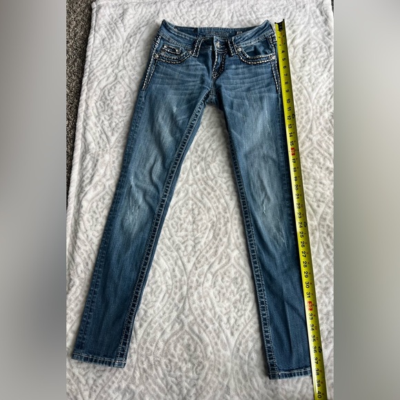 MISS ME Women’s Skinny Jeans Style JE5014S41L Size 26 - Picture 8 of 11